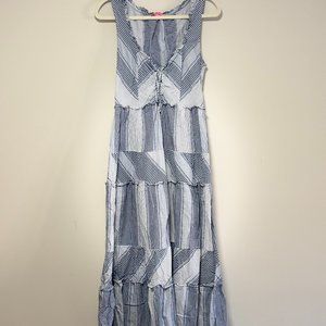 Betsy Johnson Gingham Maxi Dress